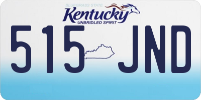 KY license plate 515JND