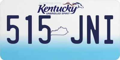 KY license plate 515JNI