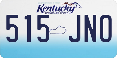KY license plate 515JNO