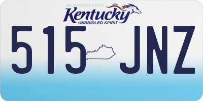 KY license plate 515JNZ