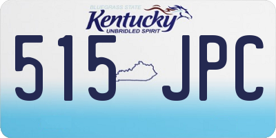 KY license plate 515JPC