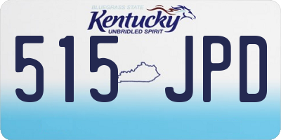 KY license plate 515JPD