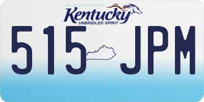 KY license plate 515JPM