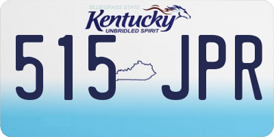 KY license plate 515JPR