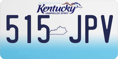 KY license plate 515JPV