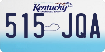 KY license plate 515JQA