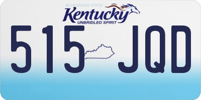 KY license plate 515JQD