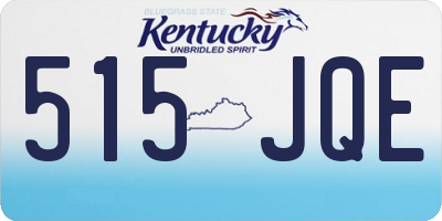 KY license plate 515JQE