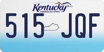 KY license plate 515JQF