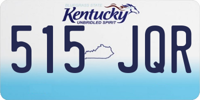 KY license plate 515JQR