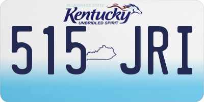 KY license plate 515JRI
