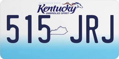 KY license plate 515JRJ