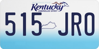 KY license plate 515JRO