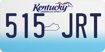 KY license plate 515JRT
