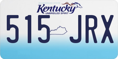 KY license plate 515JRX