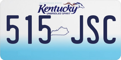 KY license plate 515JSC
