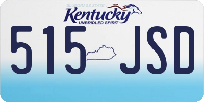 KY license plate 515JSD