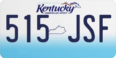 KY license plate 515JSF