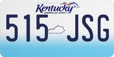 KY license plate 515JSG