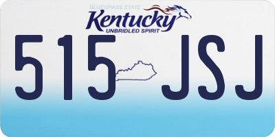 KY license plate 515JSJ