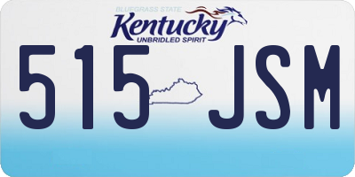 KY license plate 515JSM