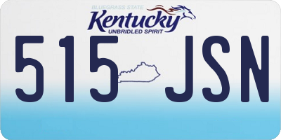 KY license plate 515JSN