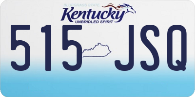KY license plate 515JSQ