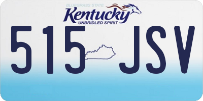 KY license plate 515JSV