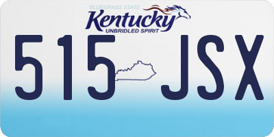 KY license plate 515JSX