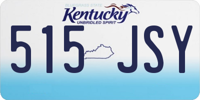 KY license plate 515JSY