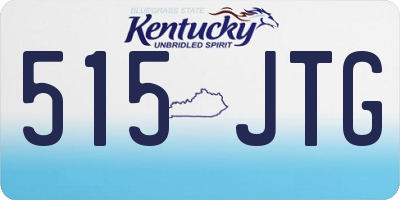 KY license plate 515JTG