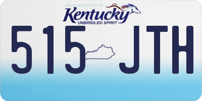 KY license plate 515JTH
