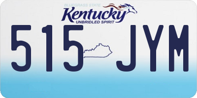 KY license plate 515JYM