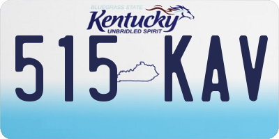 KY license plate 515KAV