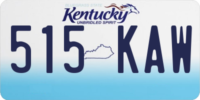KY license plate 515KAW