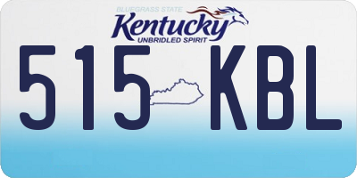 KY license plate 515KBL