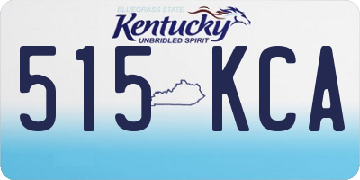 KY license plate 515KCA