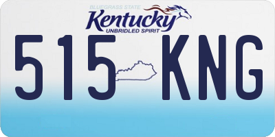 KY license plate 515KNG