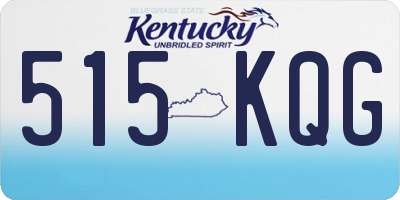 KY license plate 515KQG