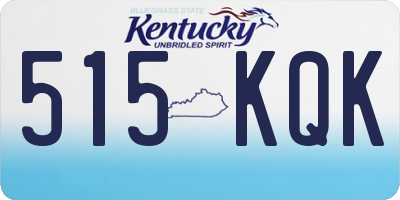 KY license plate 515KQK