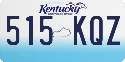 KY license plate 515KQZ