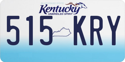 KY license plate 515KRY