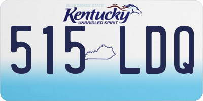 KY license plate 515LDQ