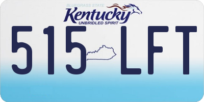 KY license plate 515LFT