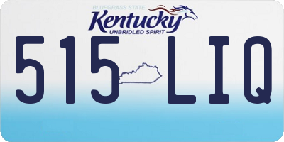 KY license plate 515LIQ