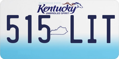 KY license plate 515LIT
