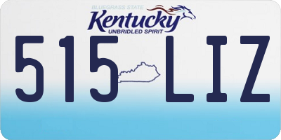 KY license plate 515LIZ