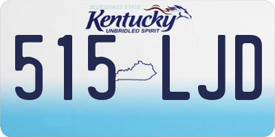 KY license plate 515LJD