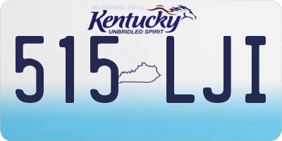 KY license plate 515LJI