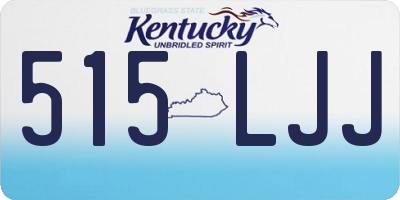 KY license plate 515LJJ